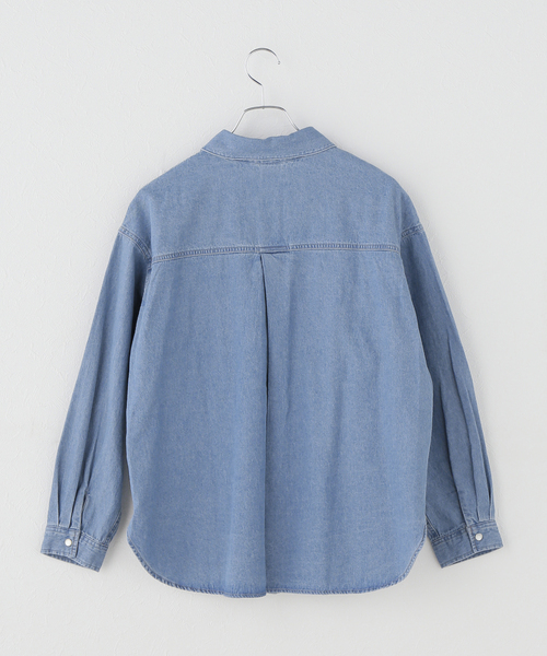 U by SPICK&SPAN（ユーバイスピックアンドスパン）の「SOMETHING / サムシング BIG DENIM SHIRTS L/S（シャツ/ブラウス・レディース・ブラック系その他/ブルー・FREE）」の19枚目の写真