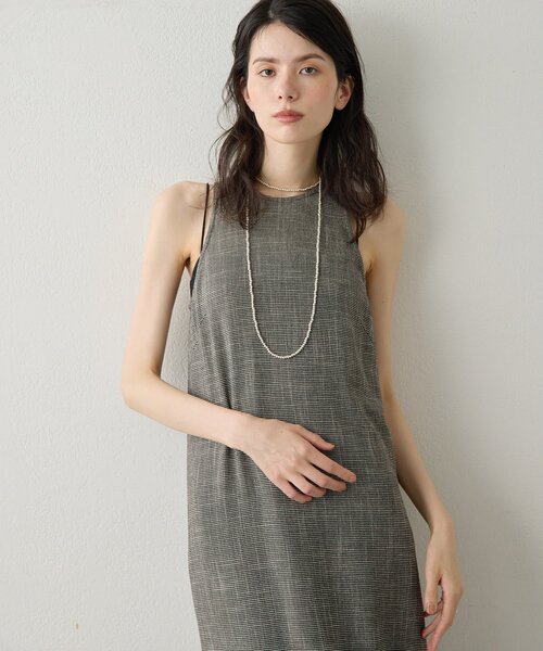 Drawing Numbers（ドローイング ナンバーズ）の「【Drawing Numbers】カラミタンクワンピース（ワンピース・レディース・ブラック/ブラウン・38）」の3枚目の写真