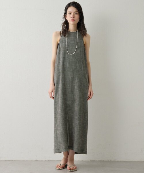 Drawing Numbers（ドローイング ナンバーズ）の「【Drawing Numbers】カラミタンクワンピース（ワンピース・レディース・ブラック/ブラウン・38）」の8枚目の写真