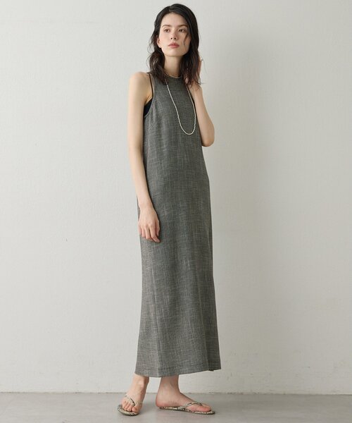 Drawing Numbers（ドローイング ナンバーズ）の「【Drawing Numbers】カラミタンクワンピース（ワンピース・レディース・ブラック/ブラウン・38）」の12枚目の写真