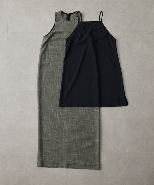 Drawing Numbers（ドローイング ナンバーズ）の「【Drawing Numbers】カラミタンクワンピース（ワンピース・レディース・ブラック/ブラウン・38）」の22枚目の写真