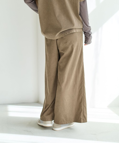 BAYFLOW(ベイフロー)の「ソフトツイルラップパンツ(その他パンツ・レディース・カーキ/ブラック/グレイッシュベージュ・FREE)」の9枚目の写真