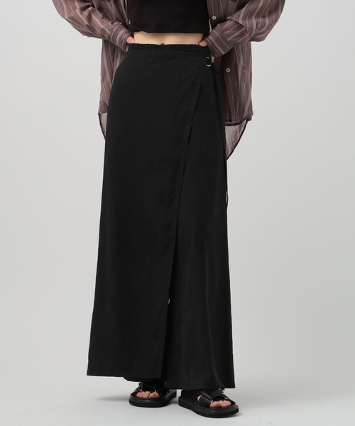 BAYFLOW(ベイフロー)の「ソフトツイルラップパンツ(その他パンツ・レディース・カーキ/ブラック/グレイッシュベージュ・FREE)」の18枚目の写真