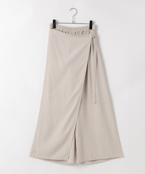 BAYFLOW(ベイフロー)の「ソフトツイルラップパンツ(その他パンツ・レディース・カーキ/ブラック/グレイッシュベージュ・FREE)」の19枚目の写真