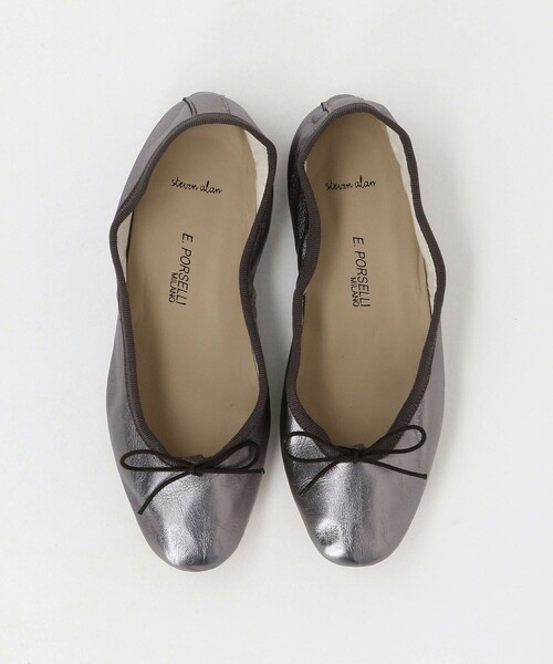 Steven Alan（スティーブンアラン）の「＜Porselli × Steven Alan＞BALLET SHOES GUMMETA/バレエシューズ（バレエシューズ・レディース・シルバー・38/37）」の3枚目の写真