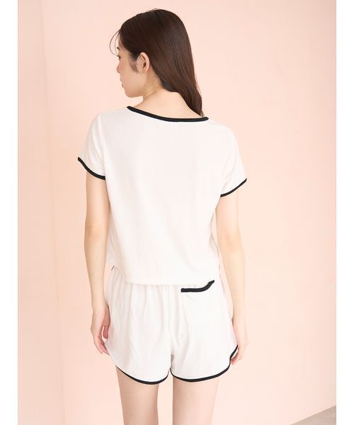 SNIDEL HOME(スナイデルホーム)の「【sorbet light】【接触冷感】パイルセットアップ(ルームウェア/パジャマ・レディース・アイボリー/グレー/ピンク/ミント/モカ・F)」の11枚目の写真