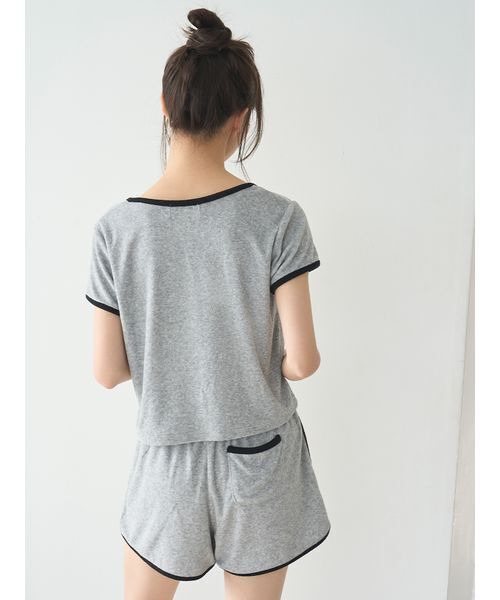 SNIDEL HOME(スナイデルホーム)の「【sorbet light】【接触冷感】パイルセットアップ(ルームウェア/パジャマ・レディース・アイボリー/グレー/ピンク/ミント/モカ・F)」の18枚目の写真