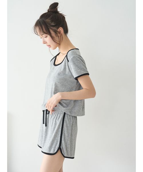 SNIDEL HOME(スナイデルホーム)の「【sorbet light】【接触冷感】パイルセットアップ(ルームウェア/パジャマ・レディース・アイボリー/グレー/ピンク/ミント/モカ・F)」の17枚目の写真