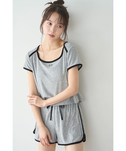 SNIDEL HOME(スナイデルホーム)の「【sorbet light】【接触冷感】パイルセットアップ(ルームウェア/パジャマ・レディース・アイボリー/グレー/ピンク/ミント/モカ・F)」の16枚目の写真