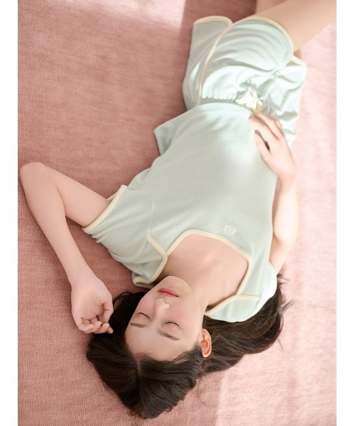 SNIDEL HOME(スナイデルホーム)の「【sorbet light】【接触冷感】パイルセットアップ(ルームウェア/パジャマ・レディース・アイボリー/グレー/ピンク/ミント/モカ・F)」の7枚目の写真