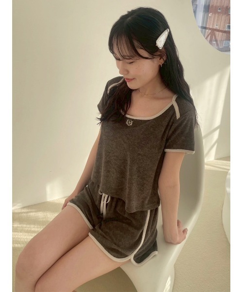 SNIDEL HOME(スナイデルホーム)の「【sorbet light】【接触冷感】パイルセットアップ(ルームウェア/パジャマ・レディース・アイボリー/グレー/ピンク/ミント/モカ・F)」の22枚目の写真