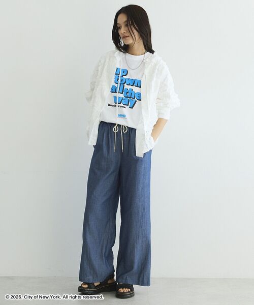GARAGE OF GOOD CLOTHING（ガレージオブグッドクロージング）の「フリルカラーブラウス（シャツ/ブラウス・レディース・ブラック/サックスブルー/オフホワイト・FREE）」の4枚目の写真