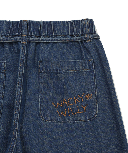 Wacky WiLLy（ワッキーウィリー）の「[26SS] ウィメンズ ワイドフィット イージーデニムパンツ ブルー（デニムパンツ・レディース・その他・SMALL/MEDIUM）」の4枚目の写真