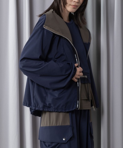 MARECHAL TERRE（マルシャルテル）の「【 機能素材】ラッシュガードフーディ（パーカー・レディース・ライトグレー/ブラック/ネイビー/チャコールグレー・MEDIUM）」の14枚目の写真