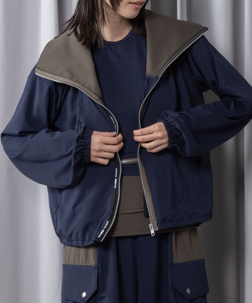 MARECHAL TERRE（マルシャルテル）の「【 機能素材】ラッシュガードフーディ（パーカー・レディース・ライトグレー/ブラック/ネイビー/チャコールグレー・MEDIUM）」の13枚目の写真