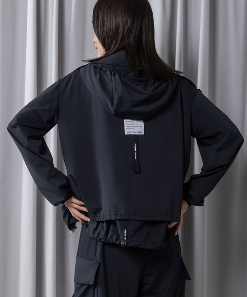 MARECHAL TERRE（マルシャルテル）の「【 機能素材】ラッシュガードフーディ（パーカー・レディース・ライトグレー/ブラック/ネイビー/チャコールグレー・MEDIUM）」の8枚目の写真