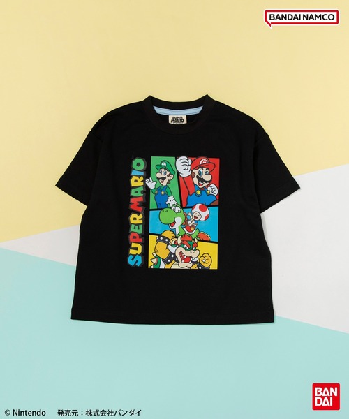 BANDAI(バンダイ)の「【スーパーマリオ】半袖Tシャツ(Tシャツ/カットソー・キッズ・ブルー/その他1/イエロー/オフホワイト/ブラック/ダークブラウン・140/120/150/100/130/110)」の3枚目の写真