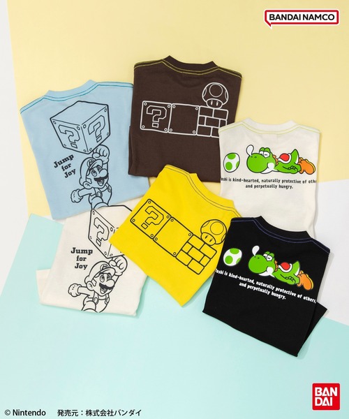 BANDAI(バンダイ)の「【スーパーマリオ】半袖Tシャツ(Tシャツ/カットソー・キッズ・ブルー/その他1/イエロー/オフホワイト/ブラック/ダークブラウン・140/120/150/100/130/110)」の10枚目の写真