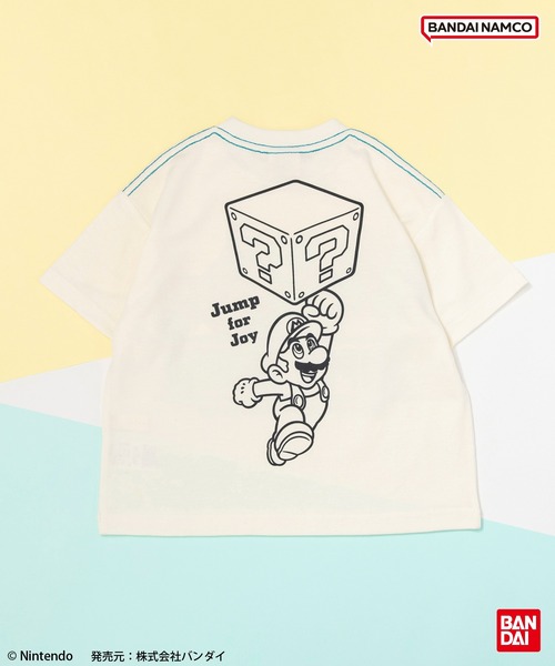 BANDAI(バンダイ)の「【スーパーマリオ】半袖Tシャツ(Tシャツ/カットソー・キッズ・ブルー/その他1/イエロー/オフホワイト/ブラック/ダークブラウン・140/120/150/100/130/110)」の9枚目の写真