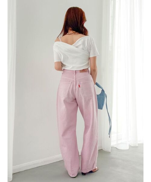 Ungrid（アングリッド）の「ドレープデザインTee（Tシャツ/カットソー・レディース・オフホワイト/ブラック/レッド・FREE）」の10枚目の写真