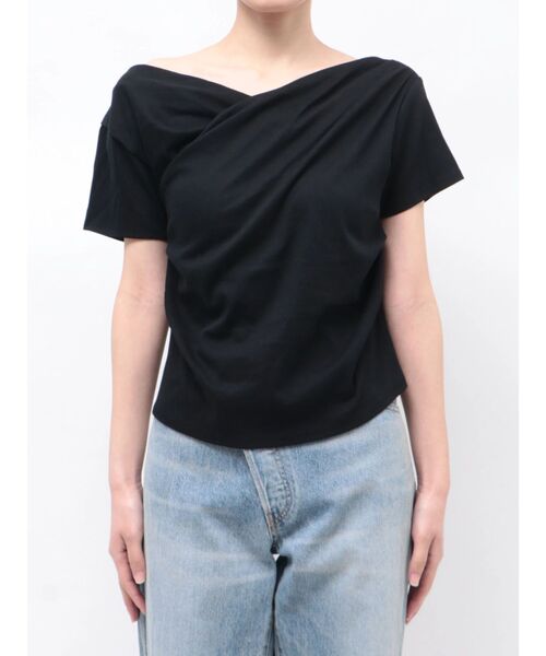 Ungrid（アングリッド）の「ドレープデザインTee（Tシャツ/カットソー・レディース・オフホワイト/ブラック/レッド・FREE）」の14枚目の写真