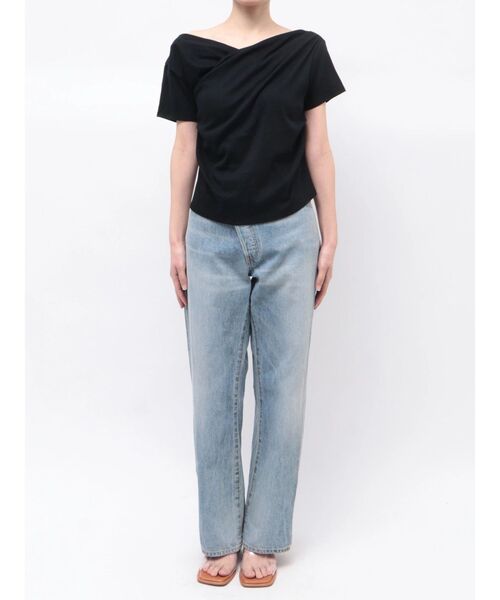 Ungrid（アングリッド）の「ドレープデザインTee（Tシャツ/カットソー・レディース・オフホワイト/ブラック/レッド・FREE）」の21枚目の写真