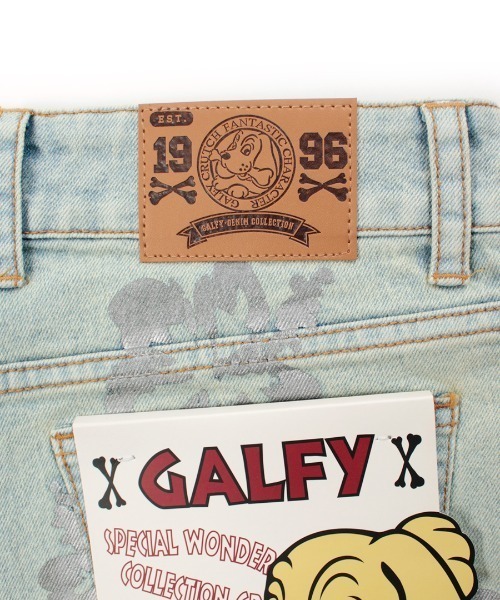 L.H.P（エルエイチピー）の「GALFY/ガルフィー/ぎゃるちゃんデニムショーパン（デニムパンツ・レディース・ブラック/ライトブルー・M/S）」の5枚目の写真