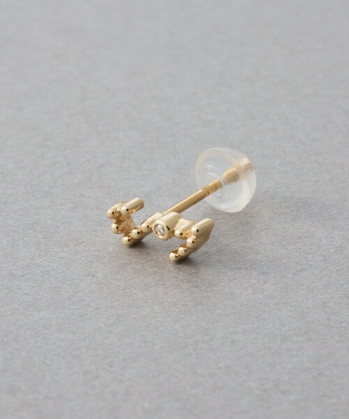 ete（エテ）の「[ゾディアック] K10YG ダイヤモンド ピアス /さそり座（ピアス（片耳用）・レディース・イエローゴールド・FREE）」の2枚目の写真
