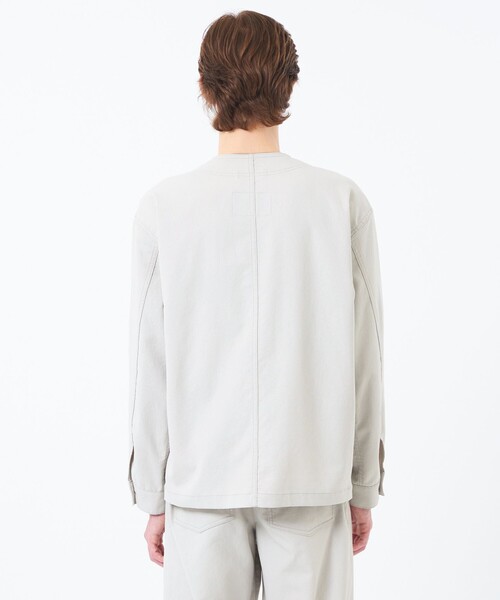 MACKINTOSH PHILOSOPHY(マッキントッシュ フィロソフィー)の「【WEEKENDER】 ノーカラーカバーオール ドライオックス/デニム(ブルゾン・メンズ・ブルー系その他7/グレー系その他・38/40)」の7枚目の写真