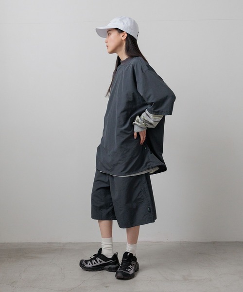 LOWRYS FARM（ローリーズファーム）の「SETUP可能【LFM(U)】ナイロンイージーショーツ／Ｐ　 670621（その他パンツ・メンズ・ブラック/チャコールグレー/パープル・LARGE/MEDIUM）」の16枚目の写真