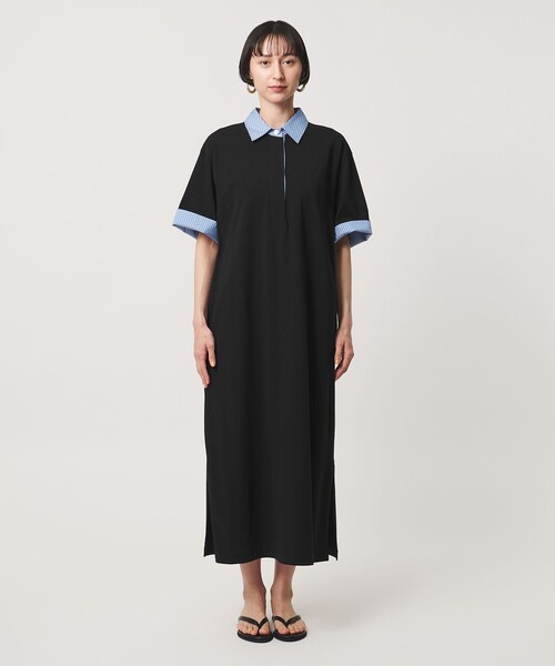 UNITED ARROWS（ユナイテッドアローズ）の「ターン アップ ワンピース（ワンピース・レディース・ワイン/ブラック・36/38）」の10枚目の写真