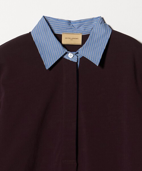 UNITED ARROWS（ユナイテッドアローズ）の「ターン アップ ワンピース（ワンピース・レディース・ワイン/ブラック・36/38）」の15枚目の写真