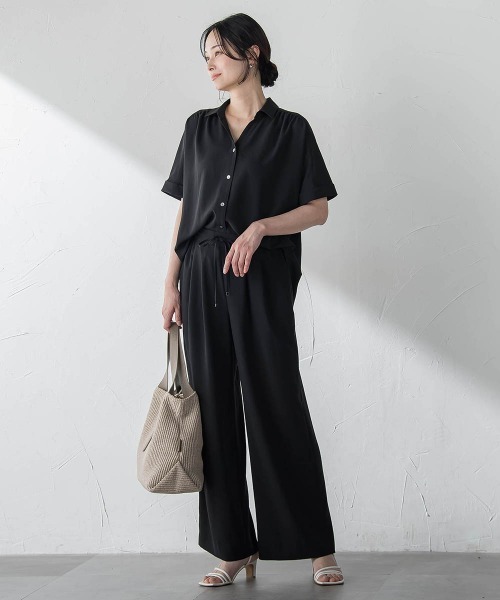 LAUTREAMONT（ロートレアモン）の「【涼・美・楽】ワイドパンツ（その他パンツ・レディース・ブラック/ベージュ/ブラウン・13号/11号/9号/7号）」の15枚目の写真