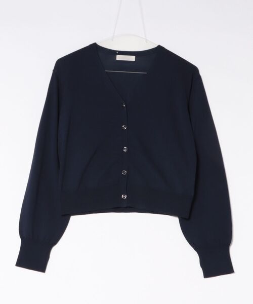 12Twelve Agenda(トゥエルブ アジェンダ)の「UVカットVネックカーディガン(カーディガン/ボレロ・レディース・ミント/ネイビー/オフホワイト/チャコールグレー・M)」の4枚目の写真