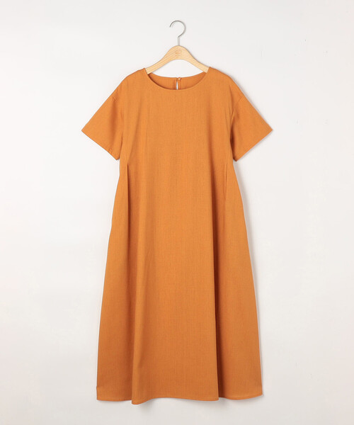 ONIGIRI(オニギリ)の「半袖 アッパッパ(ワンピース・レディース・オレンジ/ネイビー/ベージュ/カーキ・LARGE/MEDIUM)」の13枚目の写真