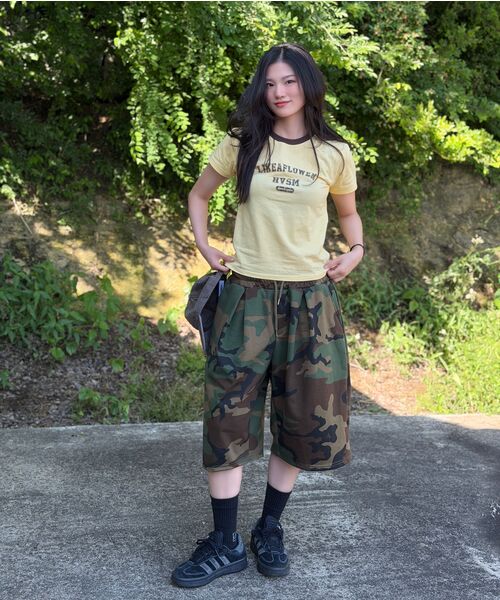 ELIMENO（エリメノ）の「ELカモフラージュツーピンタックヘビーバミューダパンツ（その他パンツ・メンズ・その他・1/2/3）」の2枚目の写真