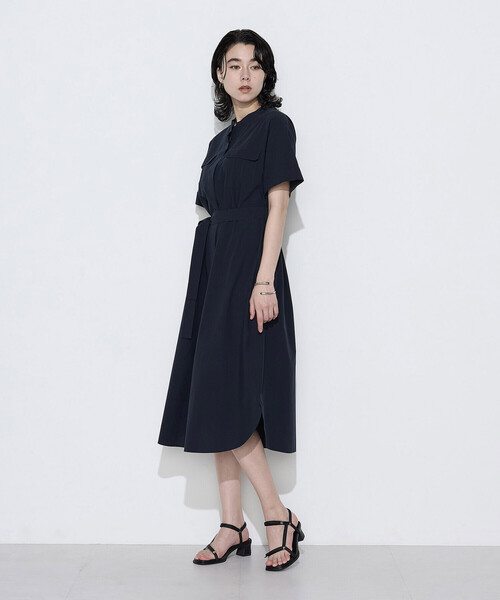 K.T KIYOKO TAKASE（キヨコタカセ）の「タイプライター ロングシャツドレス（ワンピース・レディース・ネイビー/キャメル/チャコール・9号）」の10枚目の写真