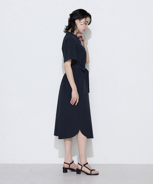 K.T KIYOKO TAKASE（キヨコタカセ）の「タイプライター ロングシャツドレス（ワンピース・レディース・ネイビー/キャメル/チャコール・9号）」の13枚目の写真