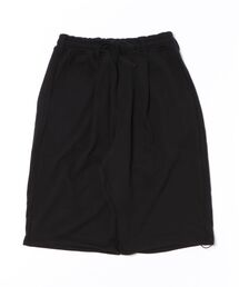 タック入り スウェット ワイド ハーフパンツ