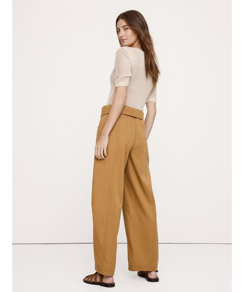 Banana Republic(バナナリパブリック)の「ハイライズ ストレートレッグ フィッシャーマン パンツ(その他パンツ・レディース・オリーブ/その他・M/S/L/XS)」の3枚目の写真