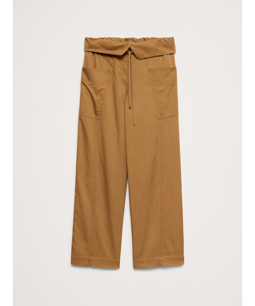 Banana Republic(バナナリパブリック)の「ハイライズ ストレートレッグ フィッシャーマン パンツ(その他パンツ・レディース・オリーブ/その他・M/S/L/XS)」の7枚目の写真