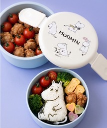 MOOMIN（ムーミン）の「〈MOOMIN/ムーミン〉 ユニークフェイス 丸型ランチボックス 2段 ONWR1（お弁当箱）」
