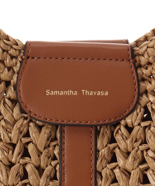 Samantha Thavasa(サマンサタバサ)の「かご編みトートバッグ(トートバッグ・レディース・オレンジ/グリーン/キャメル・FREE)」の14枚目の写真