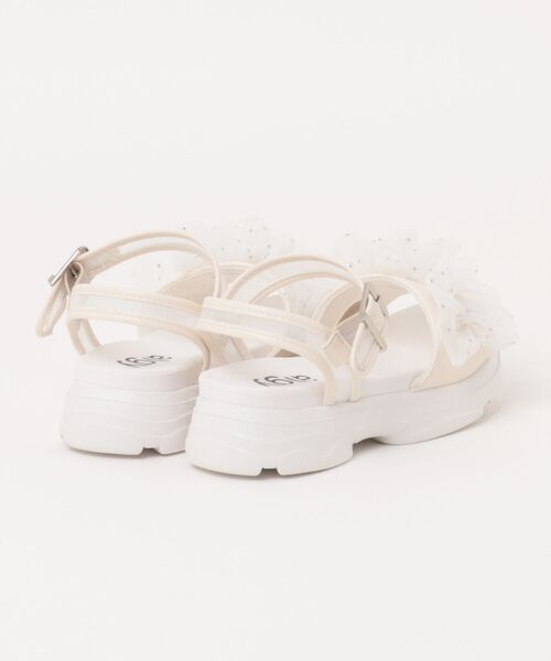 algy(アルジー)の「《ALGY》ALGYシアーリボンサンダル(サンダル・キッズ・ホワイト/ブラック・21.0cm/22.0cm/23.0cm/24.0cm/20.0cm)」の3枚目の写真