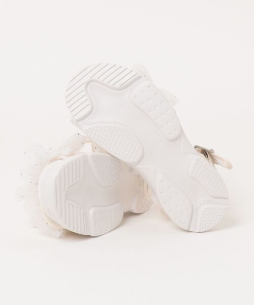 algy(アルジー)の「《ALGY》ALGYシアーリボンサンダル(サンダル・キッズ・ホワイト/ブラック・21.0cm/22.0cm/23.0cm/24.0cm/20.0cm)」の4枚目の写真