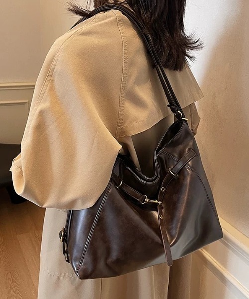 フェイクレザー レザー ヴィンテージバッグ ヴィンテージ ショルダー