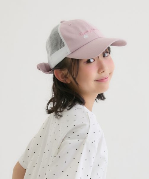 PINK-latte（ピンクラテ）の「ロゴメッシュキャップ（キャップ・キッズ・ブラック/ライトグリーン/ピンク・F）」の17枚目の写真