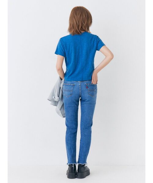 Ungrid(アングリッド)の「ハイウエストフレイドヘムストスリ(デニムパンツ・レディース・ブルー・26inch/25inch/24inch)」の7枚目の写真
