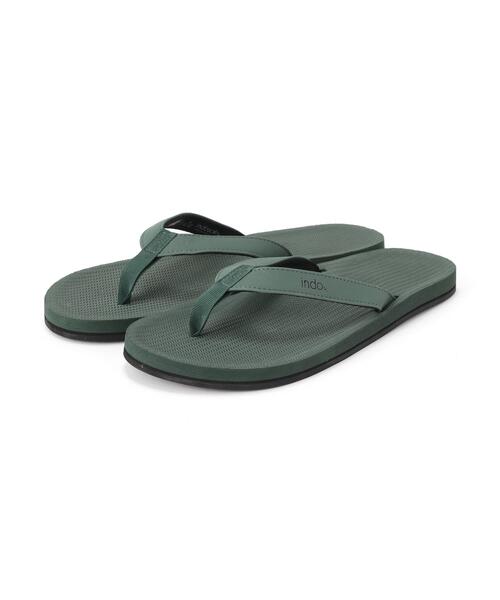 Indosole(インドソール)の「Indosole/インドソール/ESSNTLS Flip Flops SANDALS(サンダル・メンズ・ブラック/モスグリーン/ベージュ/グレー系その他3・10/9)」の4枚目の写真