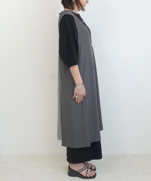 SELECT LEVERY(セレクトリベリー)の「バックデザインロングジレ(ベスト・レディース・チャコール・FREE)」の19枚目の写真